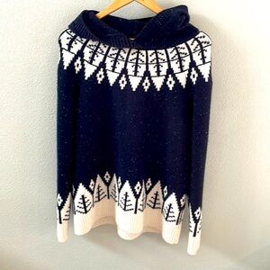 Loft hooded knit sweater